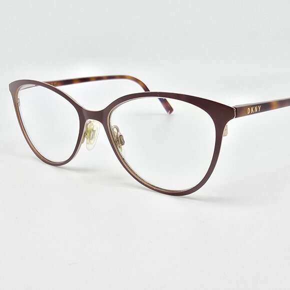 DKNY DK3001 210 Brown Tortoise Cat Eye Eyeglasses Frame w/ Flexhinge 51-16-135 - Picture 1 of 13